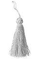 Tassel with large knot silver buy