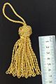 Tassel with large knot lurex 7 cm golden for sale