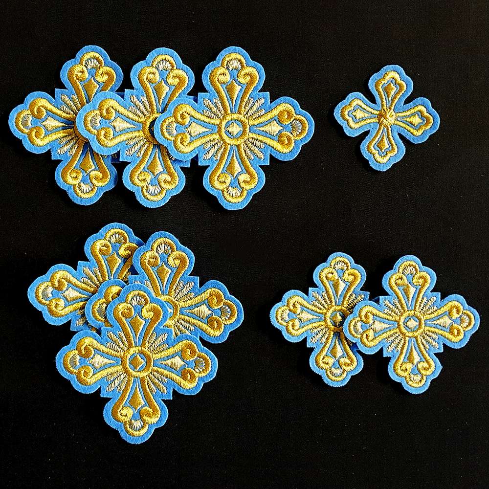 Embroidered Crosses for Epitrachelion Set (The Entry)