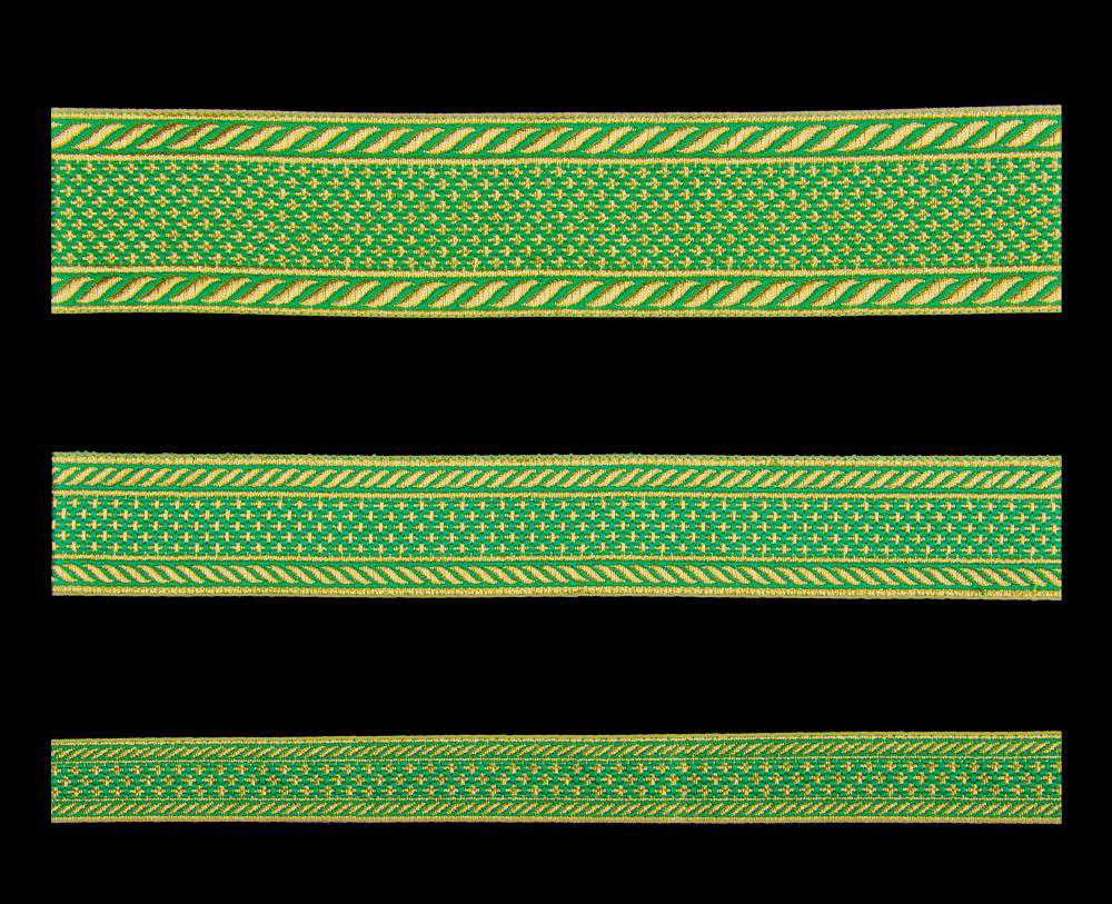 Galloon (Hilt) green with gold