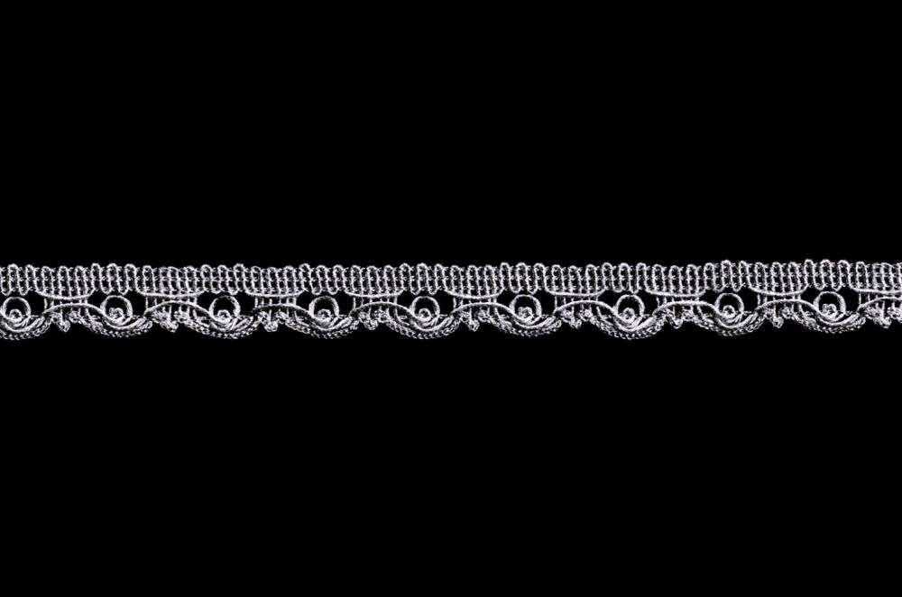 Decorative lace width 1.5 cm silver