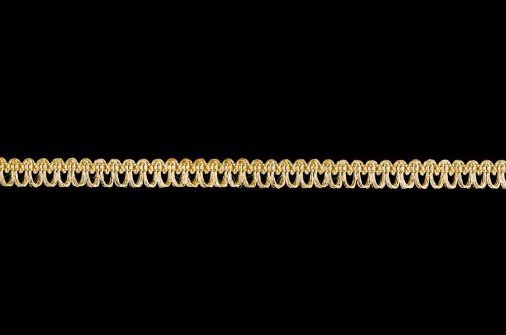 Lace (Loops) width 1 cm golden