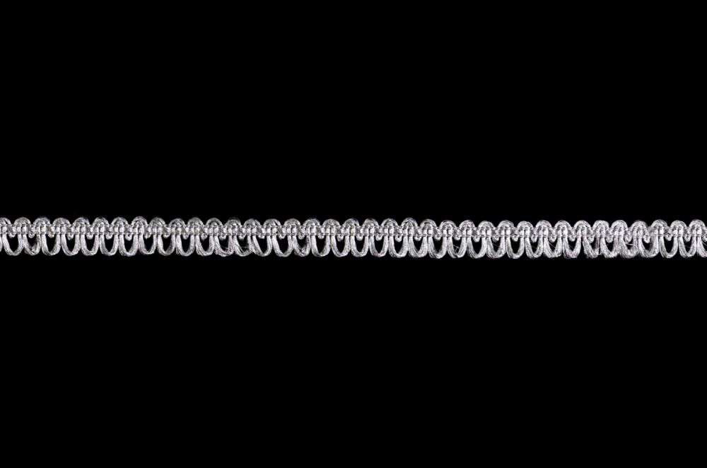 Lace (Loops) width 1 cm silver
