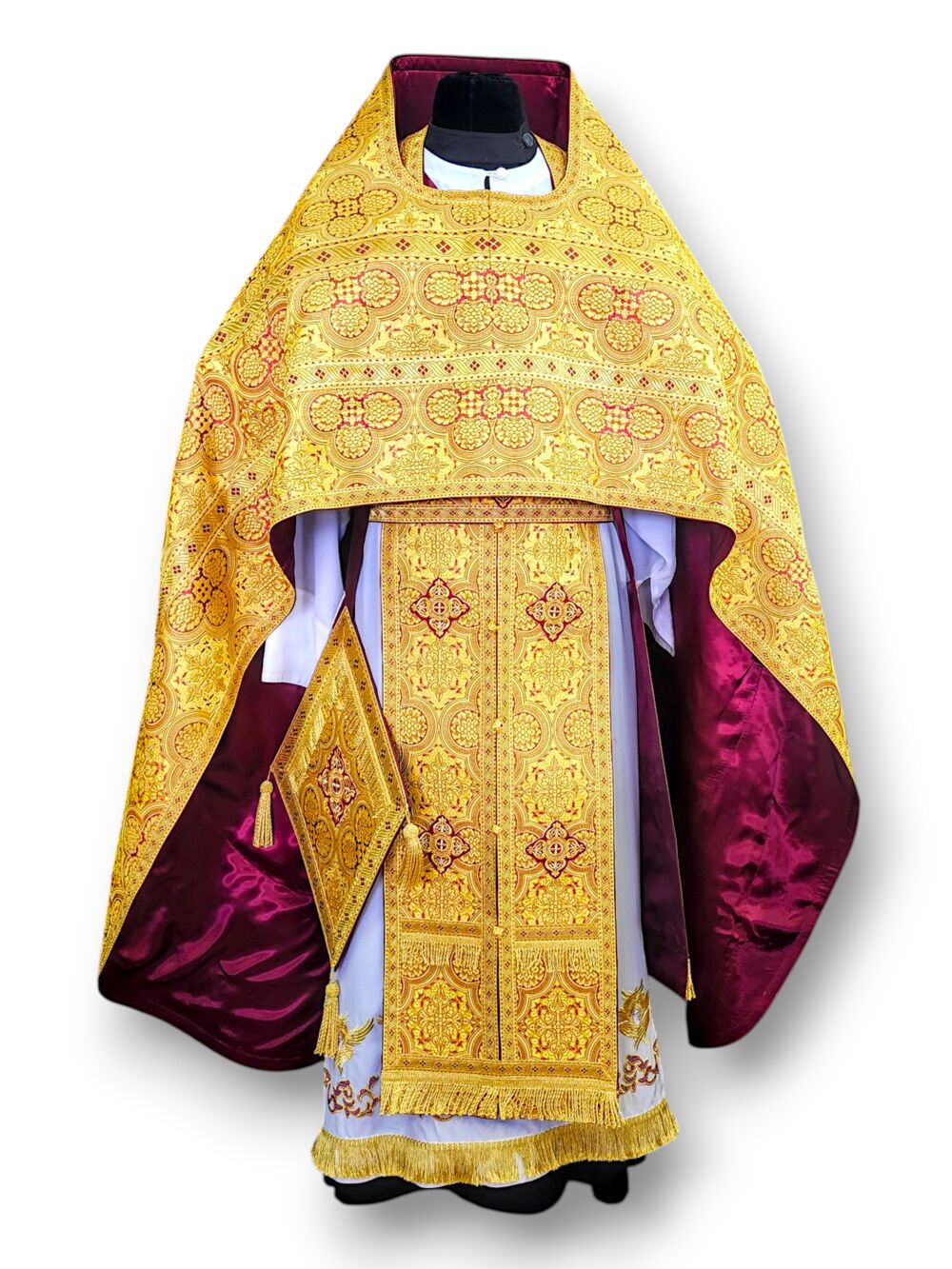 Russian style vestment yellow Russian style vestment yellow