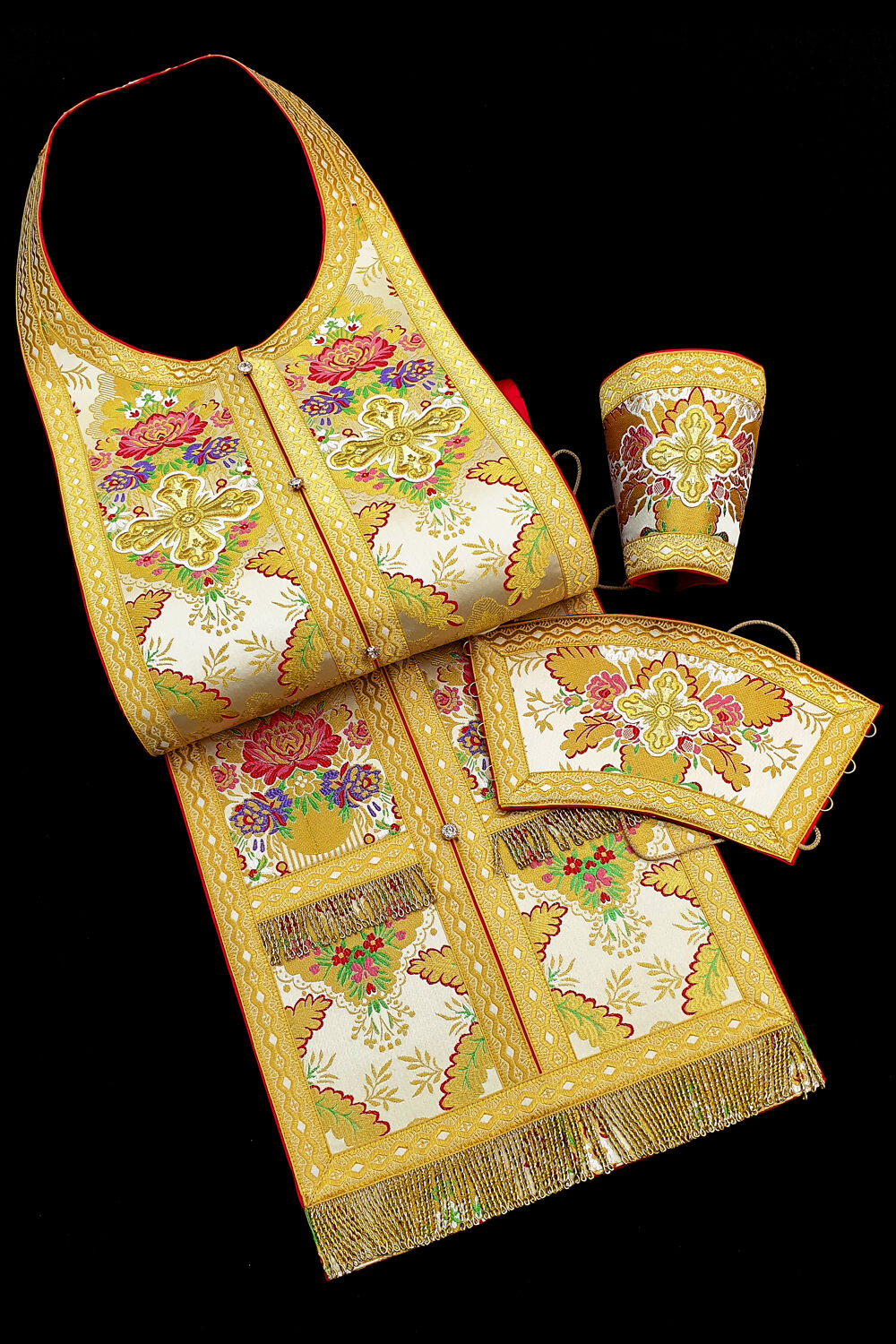 Epitrachelion Set white (Halkida) Epitrachelion Set white (Halkida)