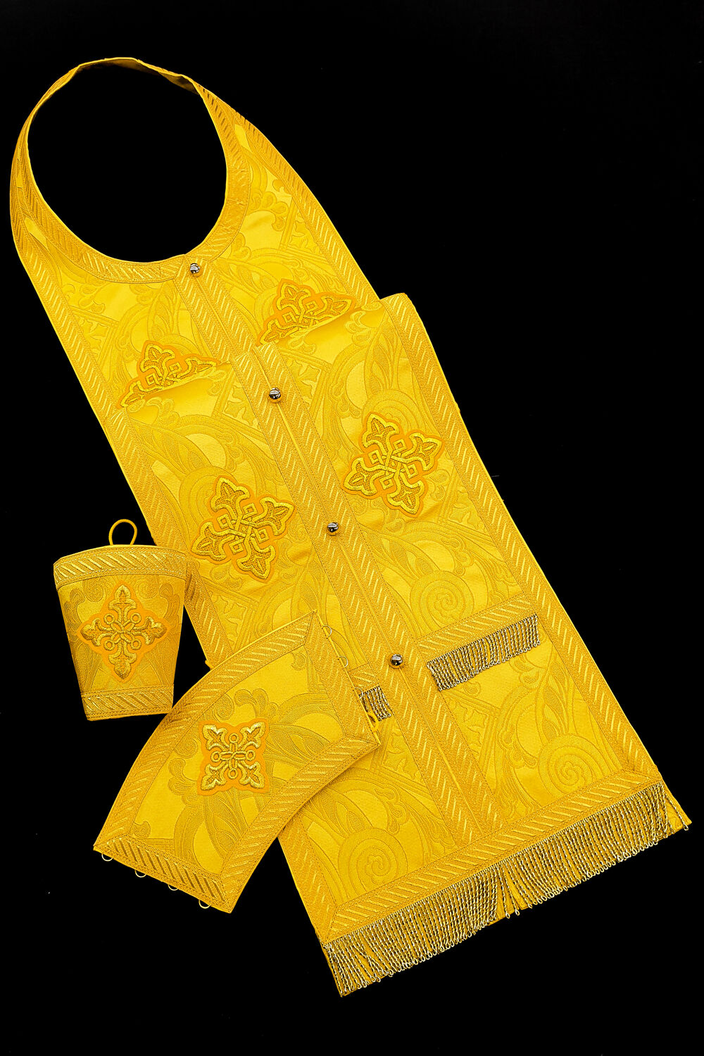 Epitrachelion Set yellow (Crown) Epitrachelion Set yellow (Crown)