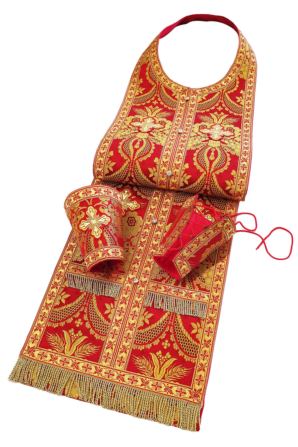 Stole Set (Epitrachelion and Epimanikia) red Stole Set (Epitrachelion and Epimanikia) red