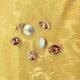 Yellow Swarovski buttons for church vestments for sale