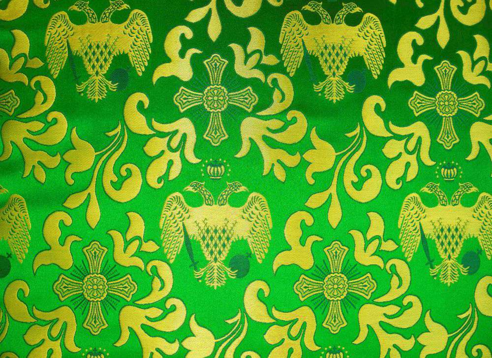 Brocade (Byzantine Eagle) green for sale