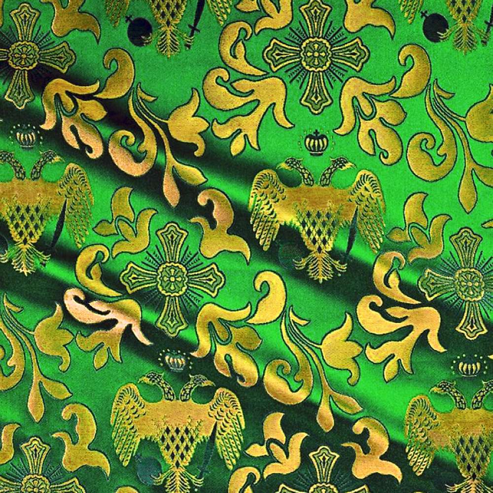 Brocade (Byzantine Eagle) green