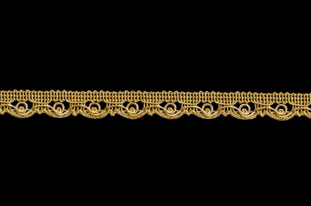 Decorative lace width 1.5 cm golden