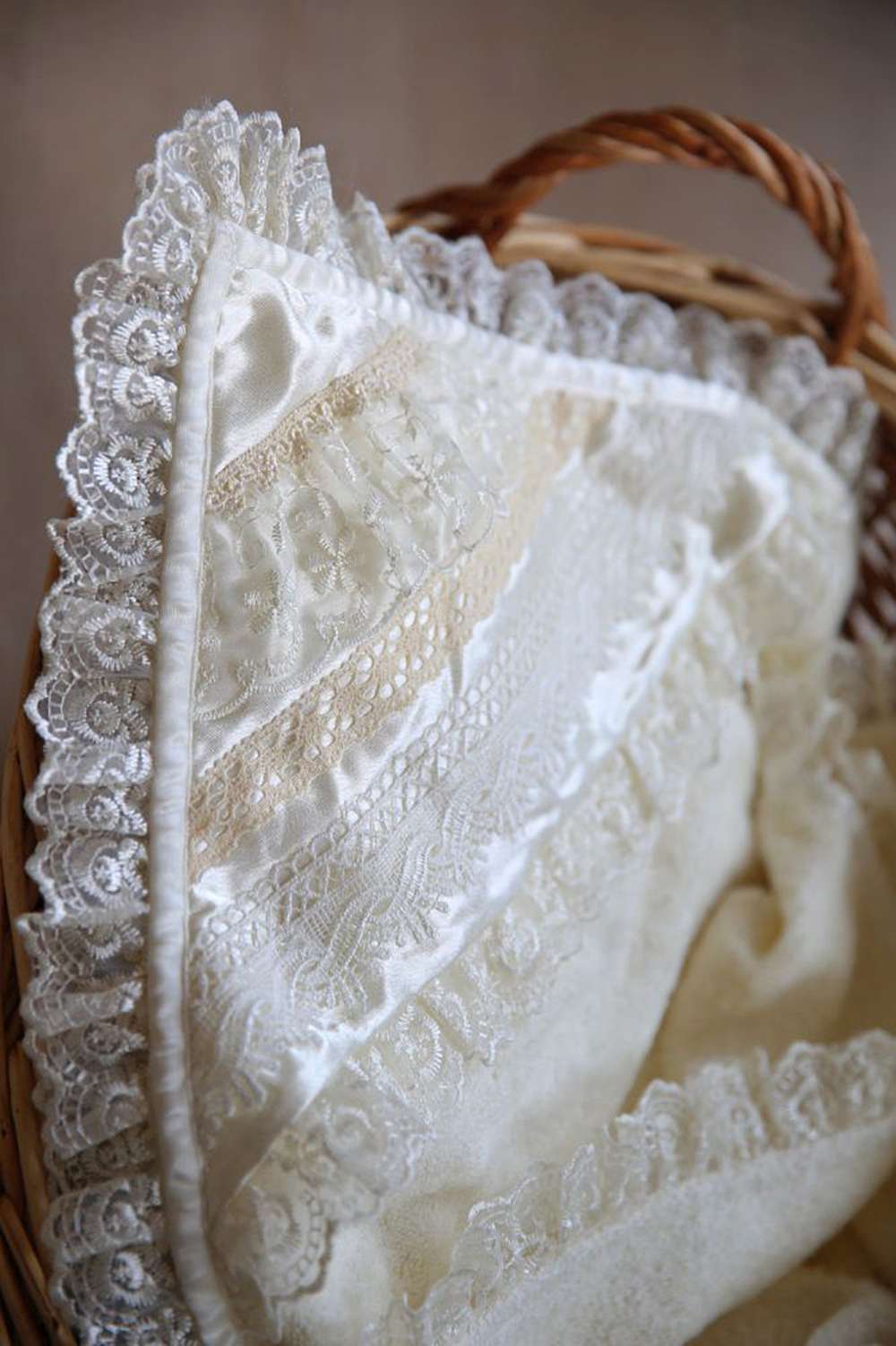 Baptism, christening set for girl (Pearl) Greek fabric