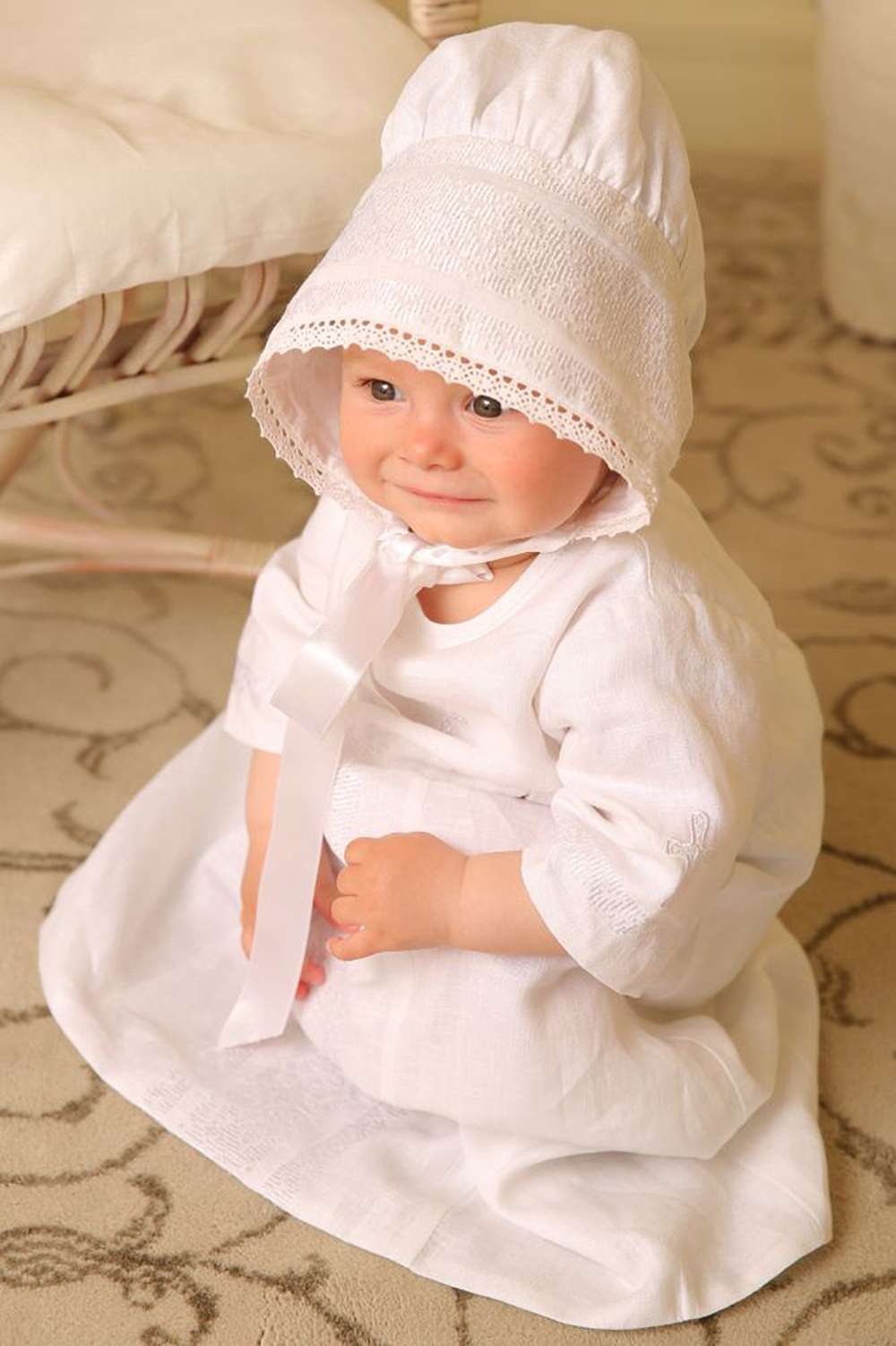 Baptism, christening set (Chrism) for boy liturgical vestments