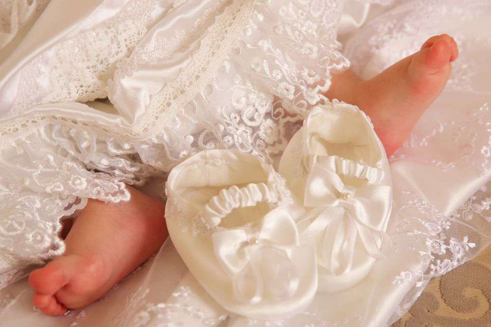 Baptism, christening set for girl (Pearl) for sale