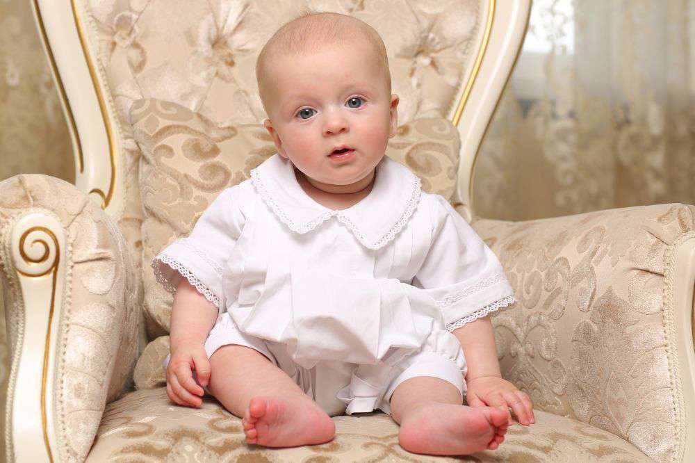 Baptism, christening set (Annunciation) Greek fabric