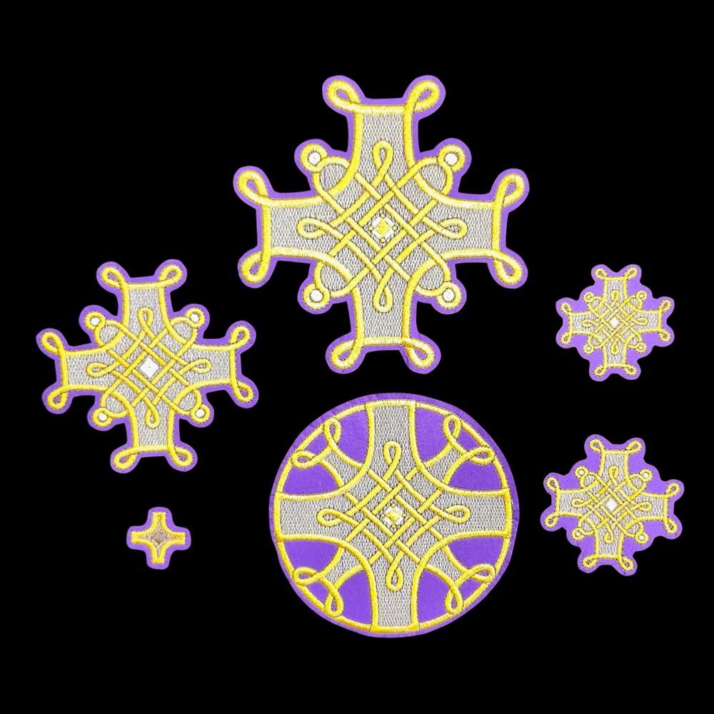 Комплект крестов «Французский» для архиерейского облачения