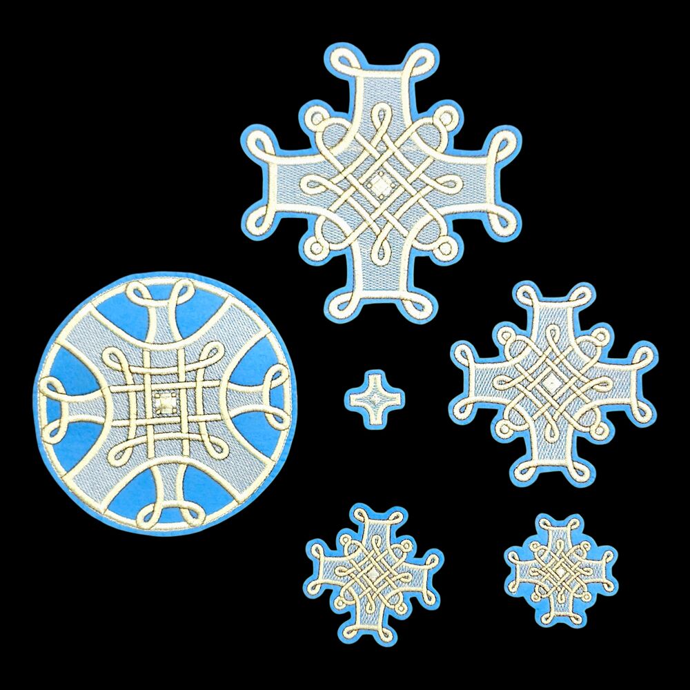 Комплект крестов  «Французский» для облачения архиерея