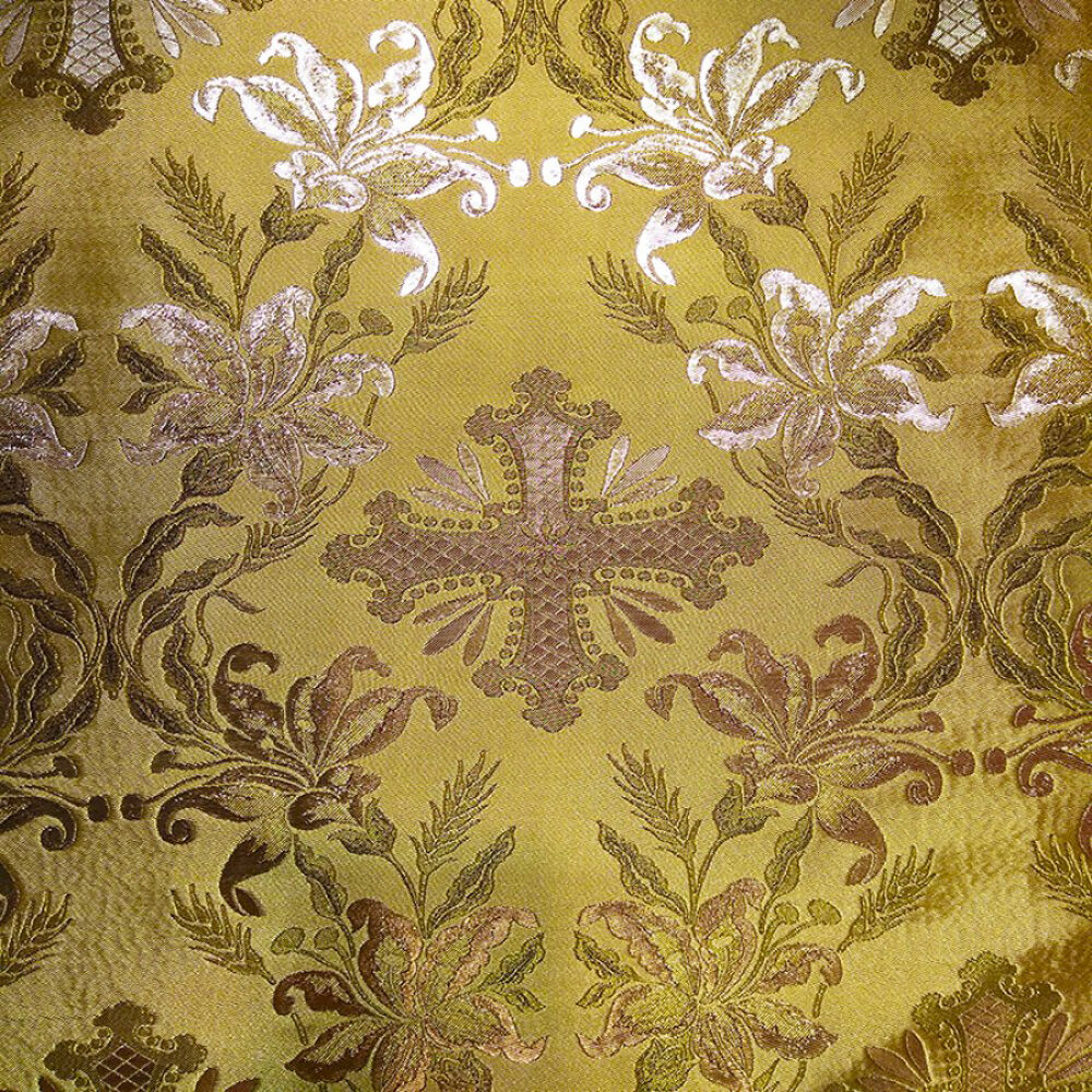 Brocade for priest vestments (Fadeless Flower)