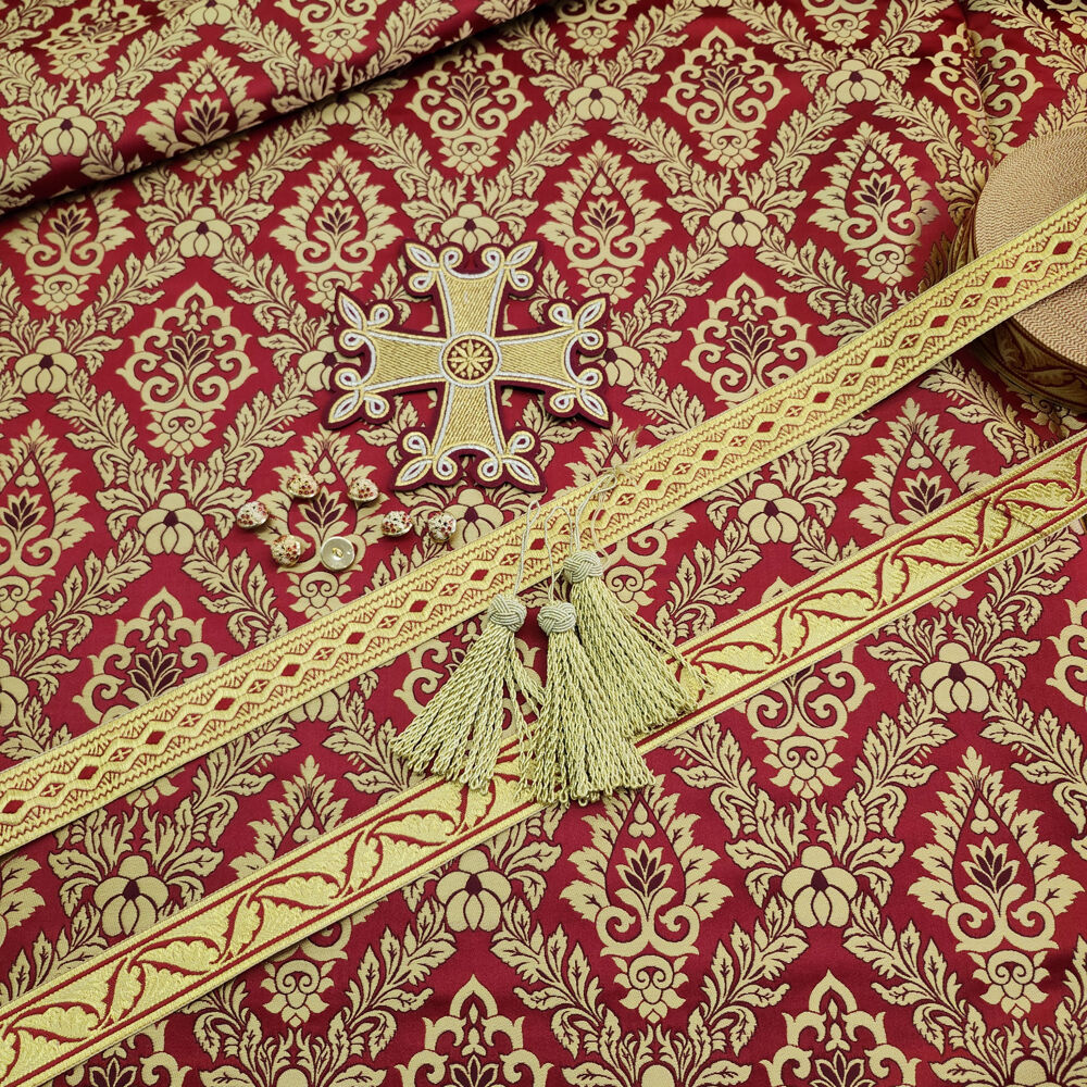Brocade red (Sviatohirsk) for sale
