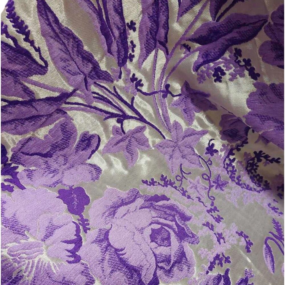 Church chenille purple with silver (Gordenia)