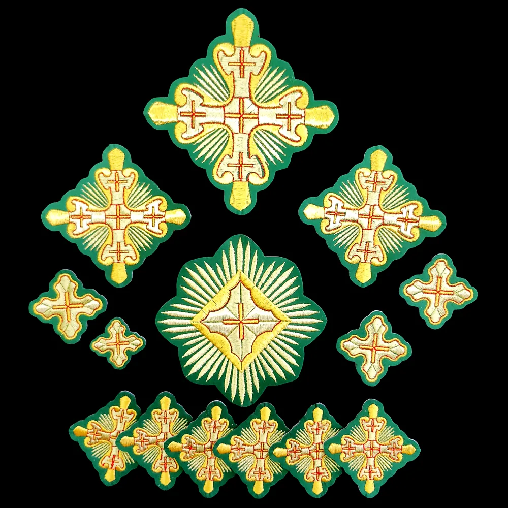 Crosses Green with Gold (Gregory)