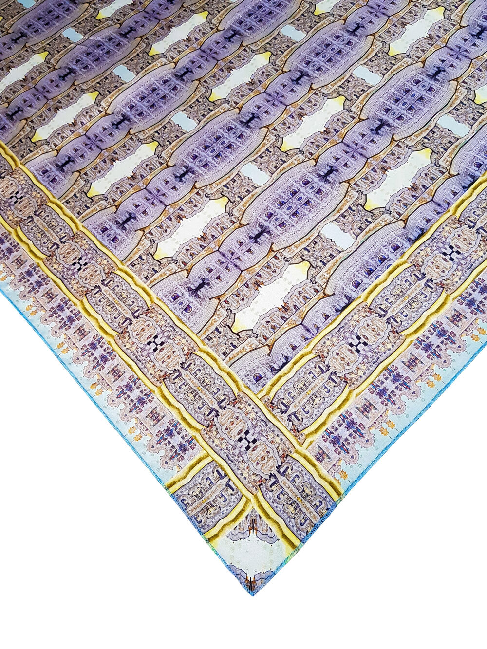 Cute Head Scarf (Kyiv Pechersk Lavra bright) Greek fabric