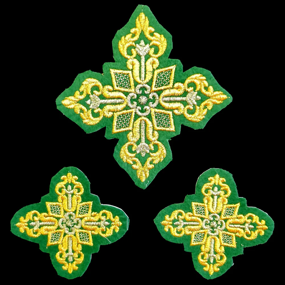Embroidered crosses (Petro-Pavlovsky) for liturgical set