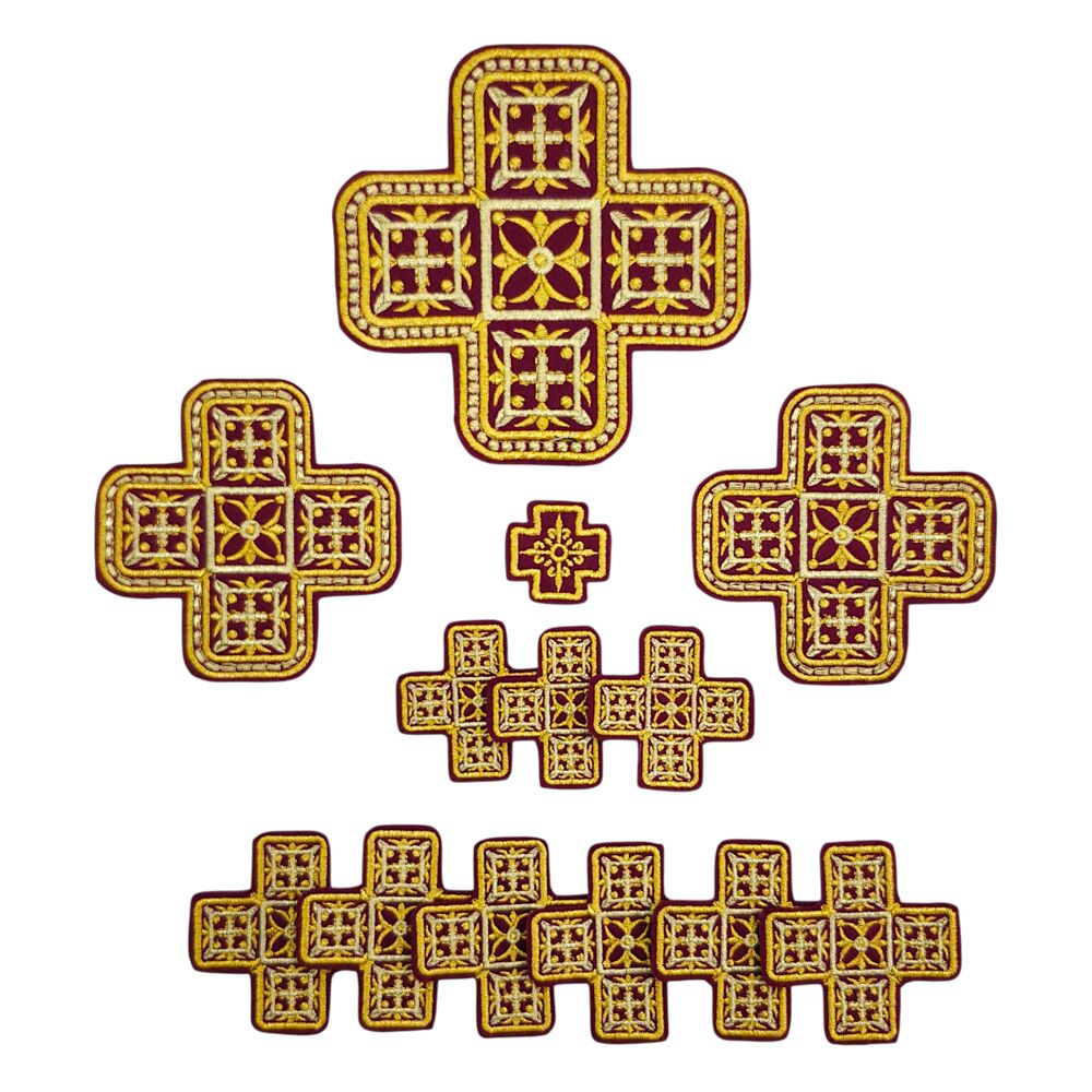Вышитые кресты для облачения иерея в греческом стиле «Одесские»