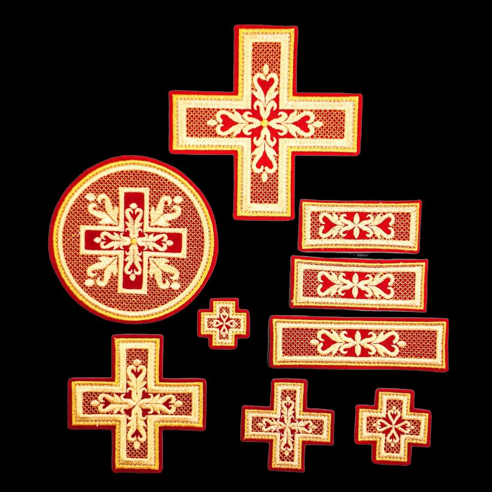 Embroidered crosses for the bishop vestment (Sinai)