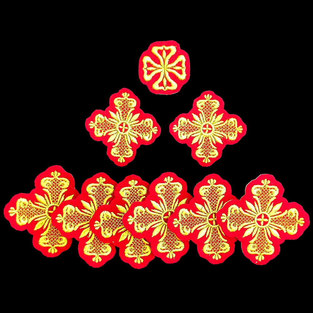 Embroidered crosses for the Epitrachelion Set (Ephraim)