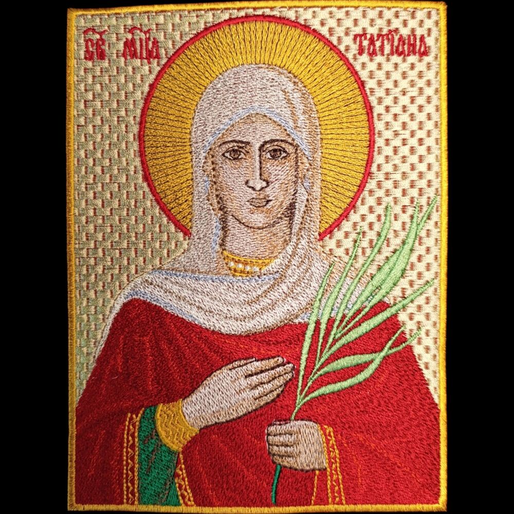 Embroidered icon (Martyr Tatiana)