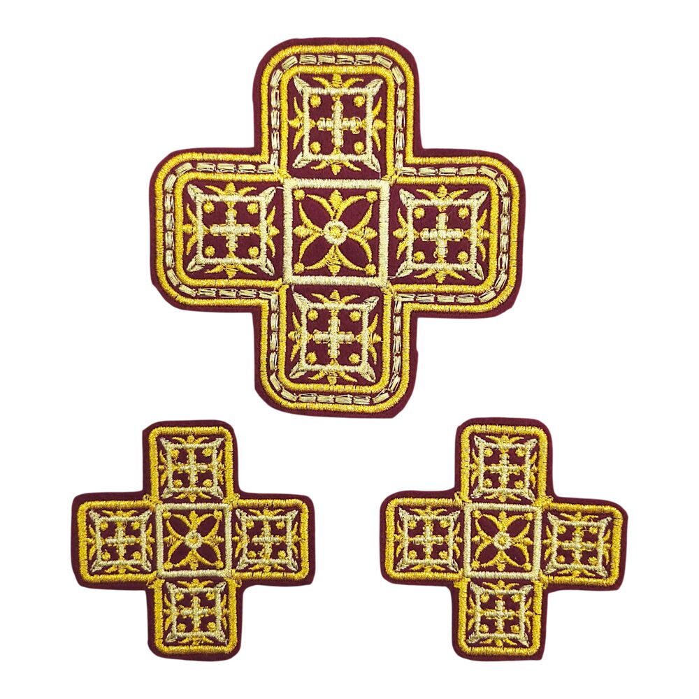 Вышитый набор крестов для литургии «Одесский»