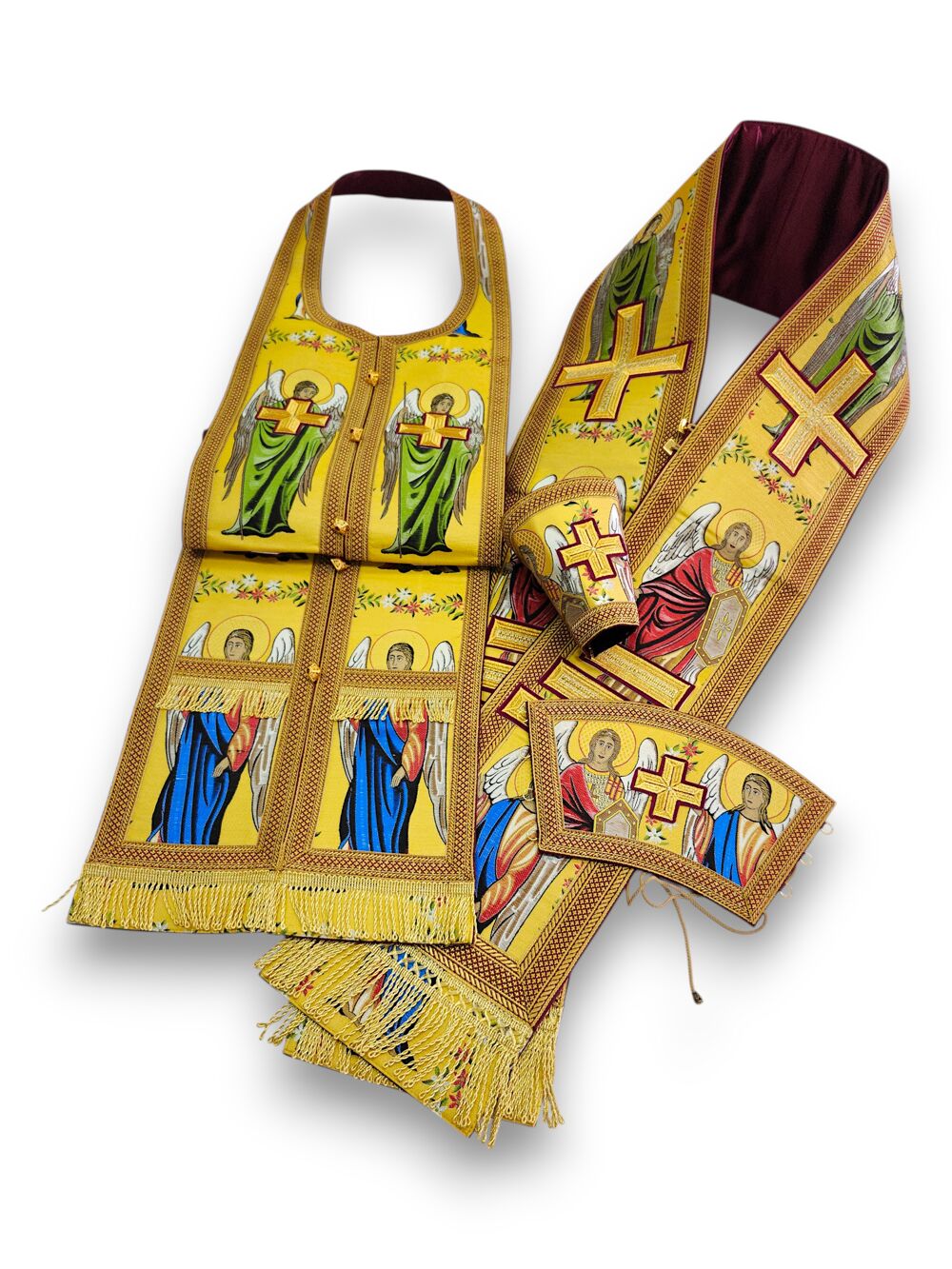 Epitrachelion set for Bishop with angels for sale