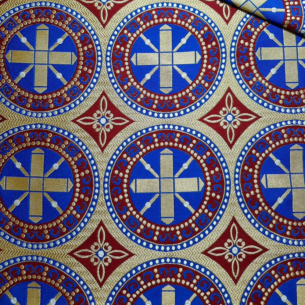 Greek Brocade blue (Byzantium)