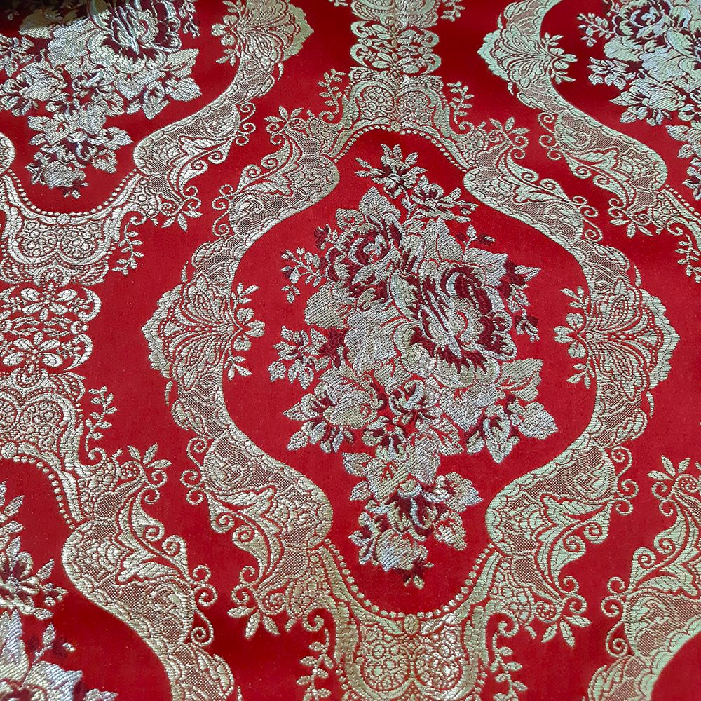 Greek Brocade red (Damask rose)