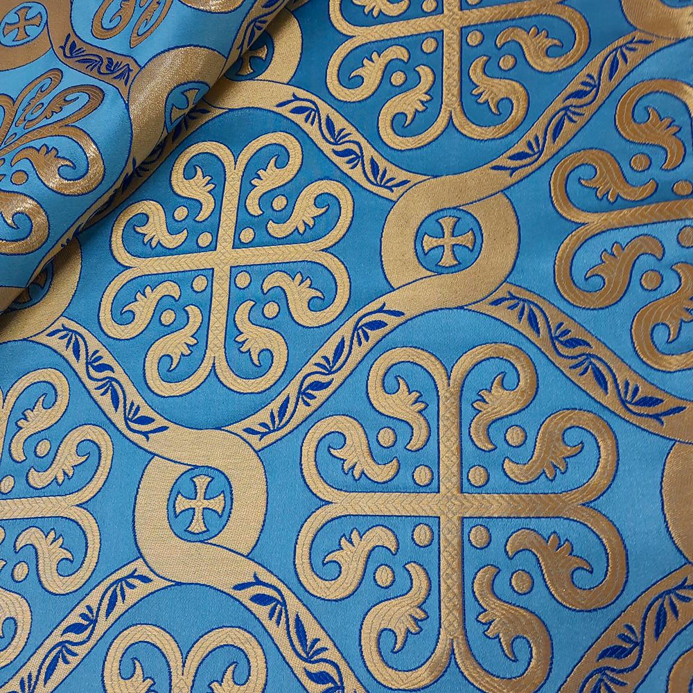 Greek Brocade skyblue (Transfiguration)