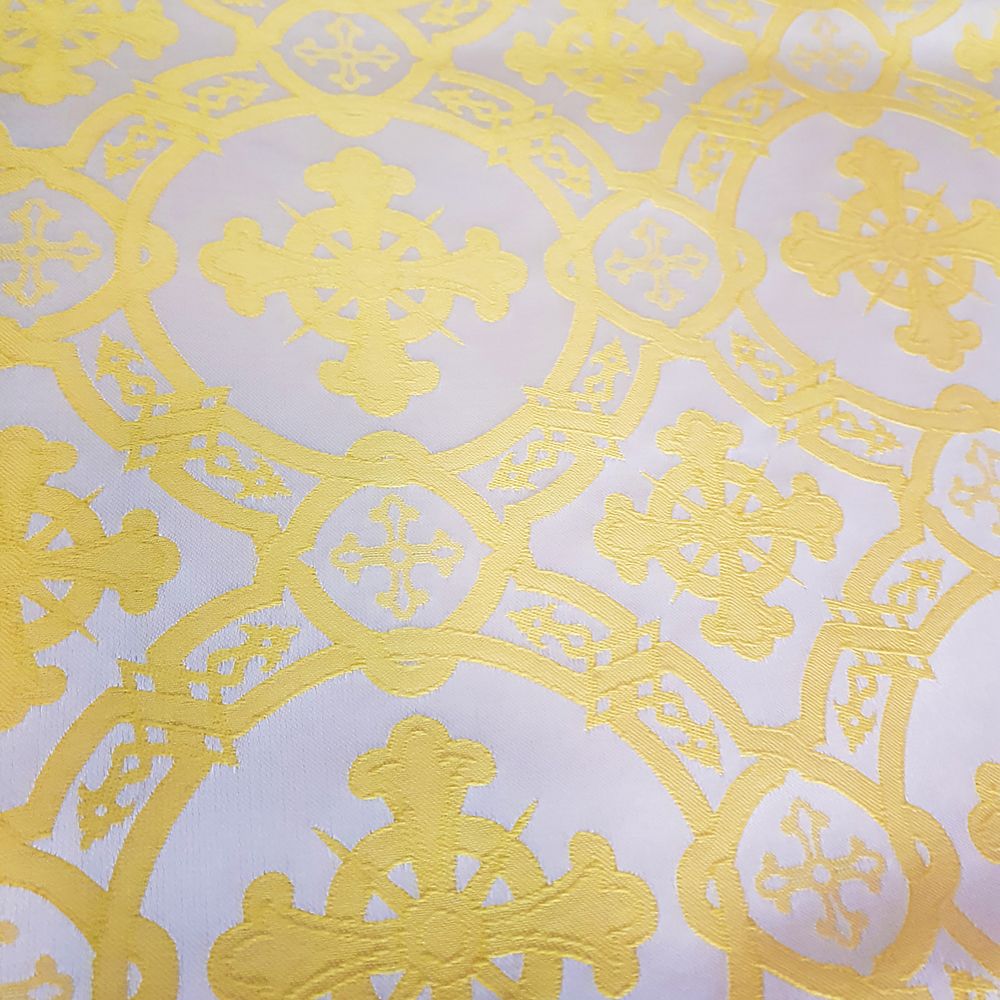 Greek Fabric white yellow P01-10100/10108