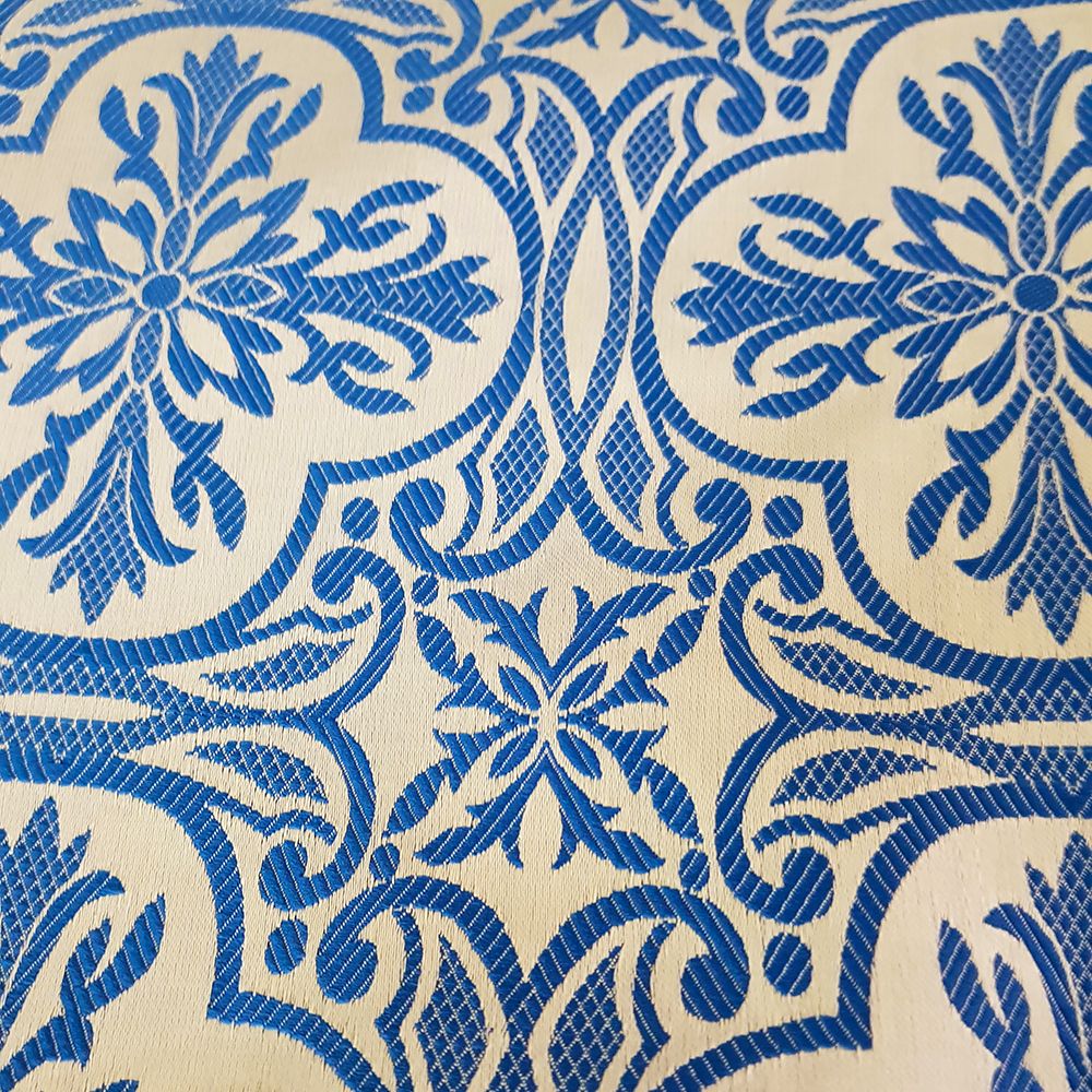 Greek Fabric white blue P01-1700/1769