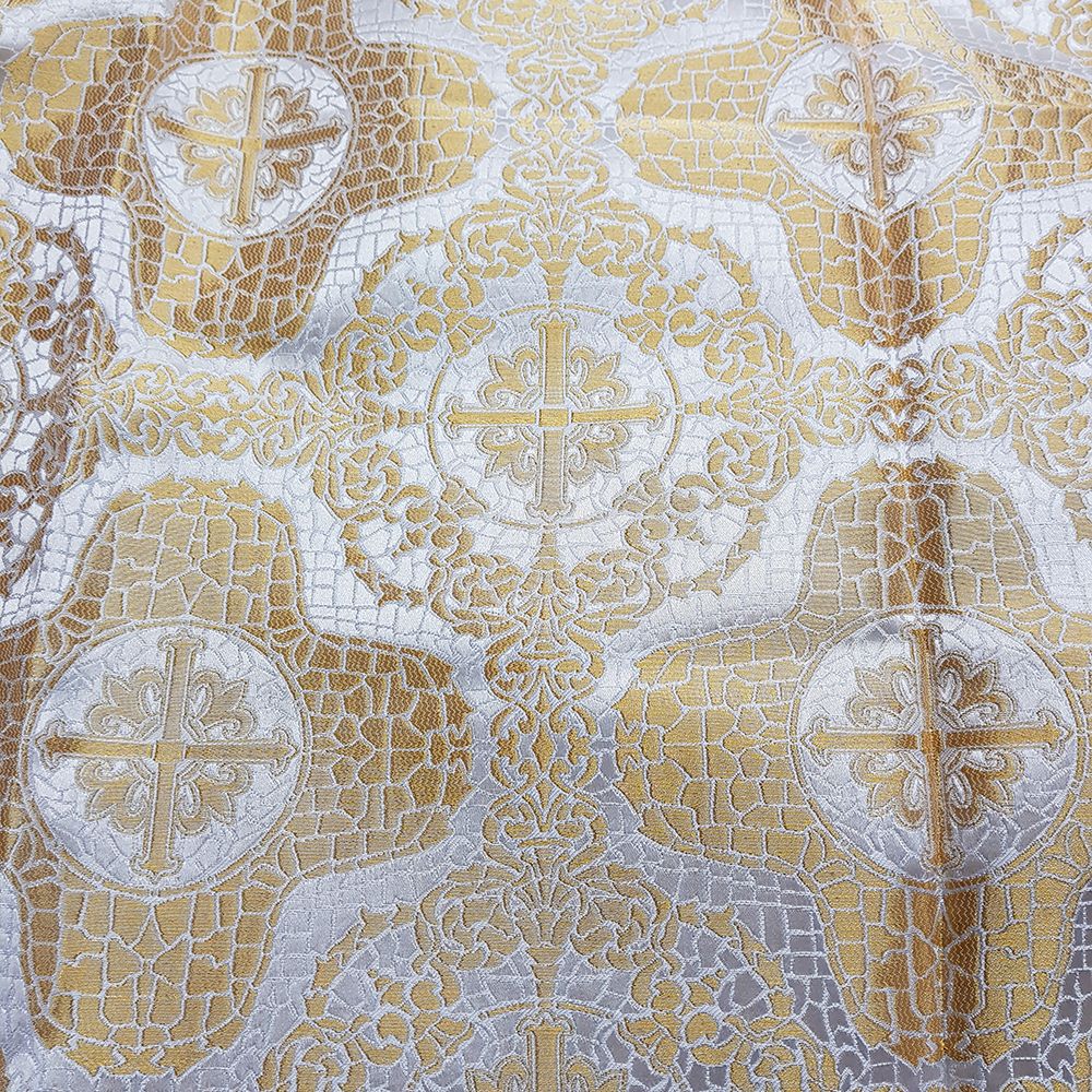 Greek Brocade white yellow outline (Svyatopolk)