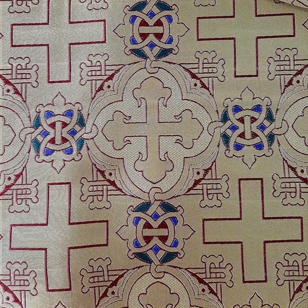 Greek Brocade red (Alexandrian Cross)