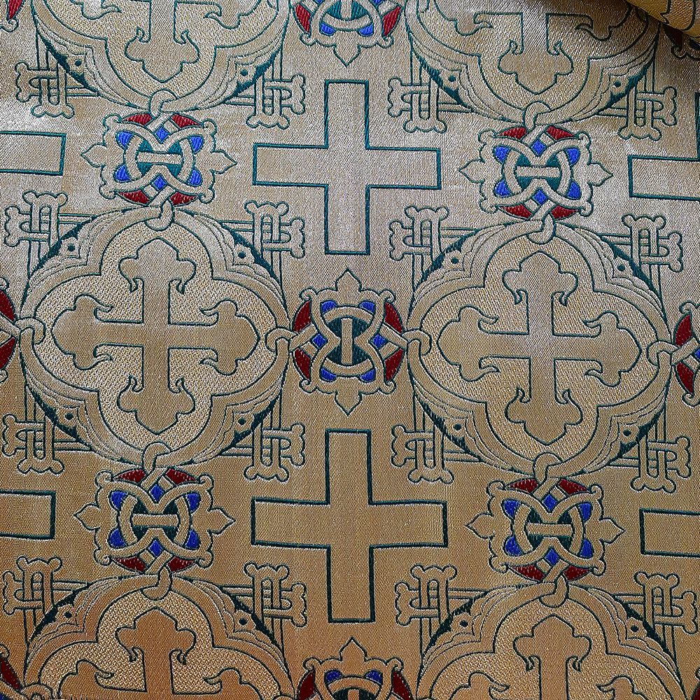 Greek Brocade green (Alexandrian Cross)