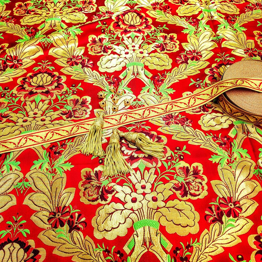 Greek Brocade red (Samite) for sale