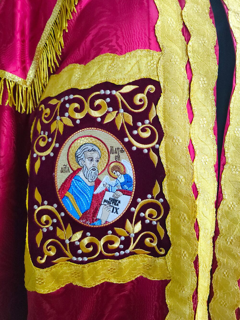 Мантия архиерейская греческая со скрижалями греческая парча