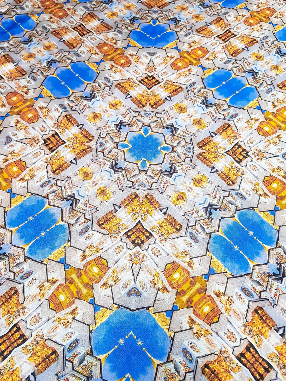 Head Scarf (St. Michael's Cathedral grid) Greek fabric