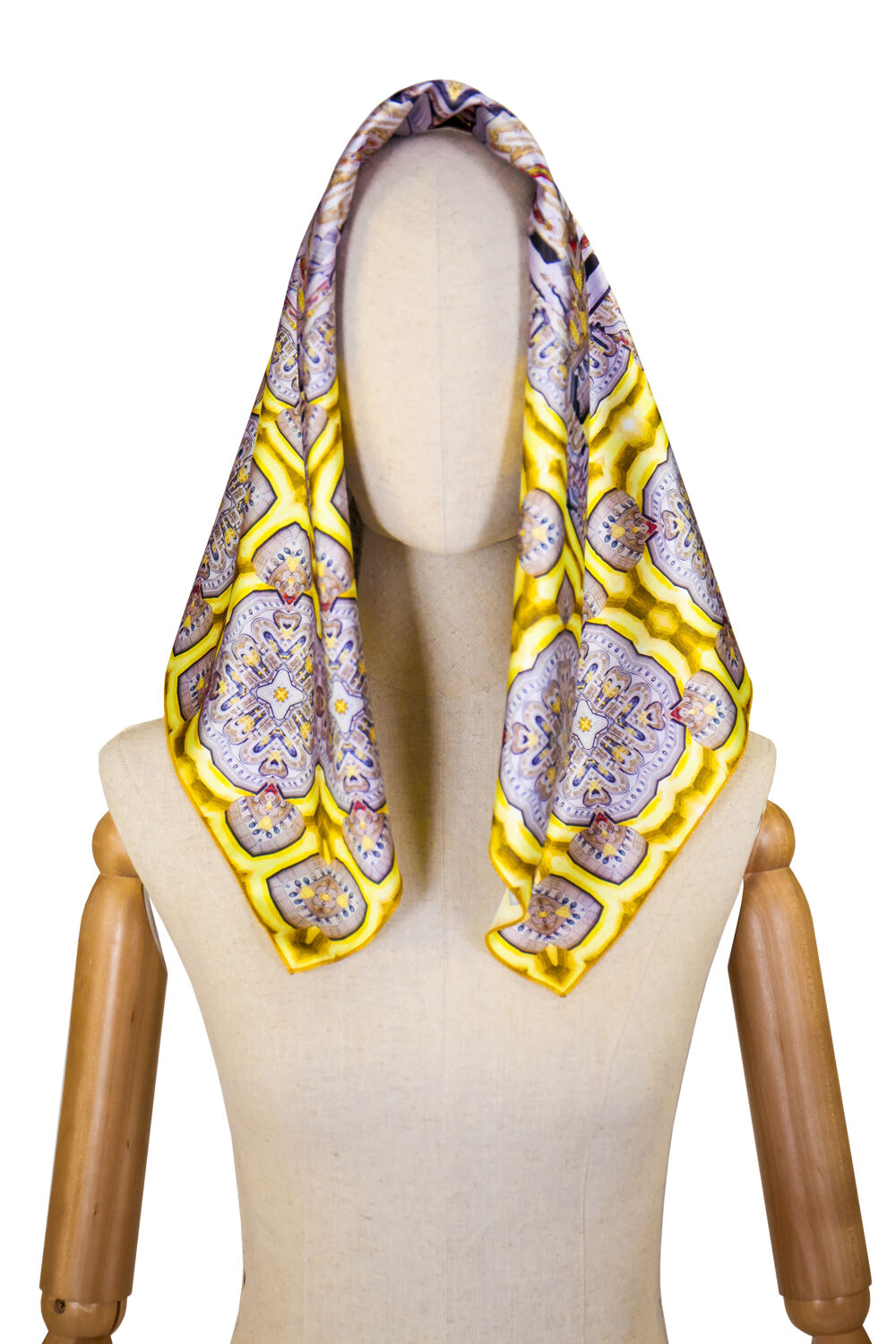 Head Scarf for women (Kyiv Pechersk Lavra gold and white) liturgical vestments