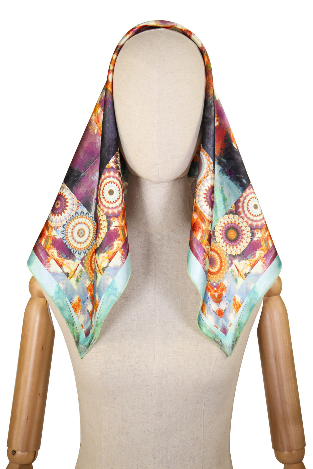 Headscarf for women (Church of Nicholas Naberezhny chandelier) Greek fabric
