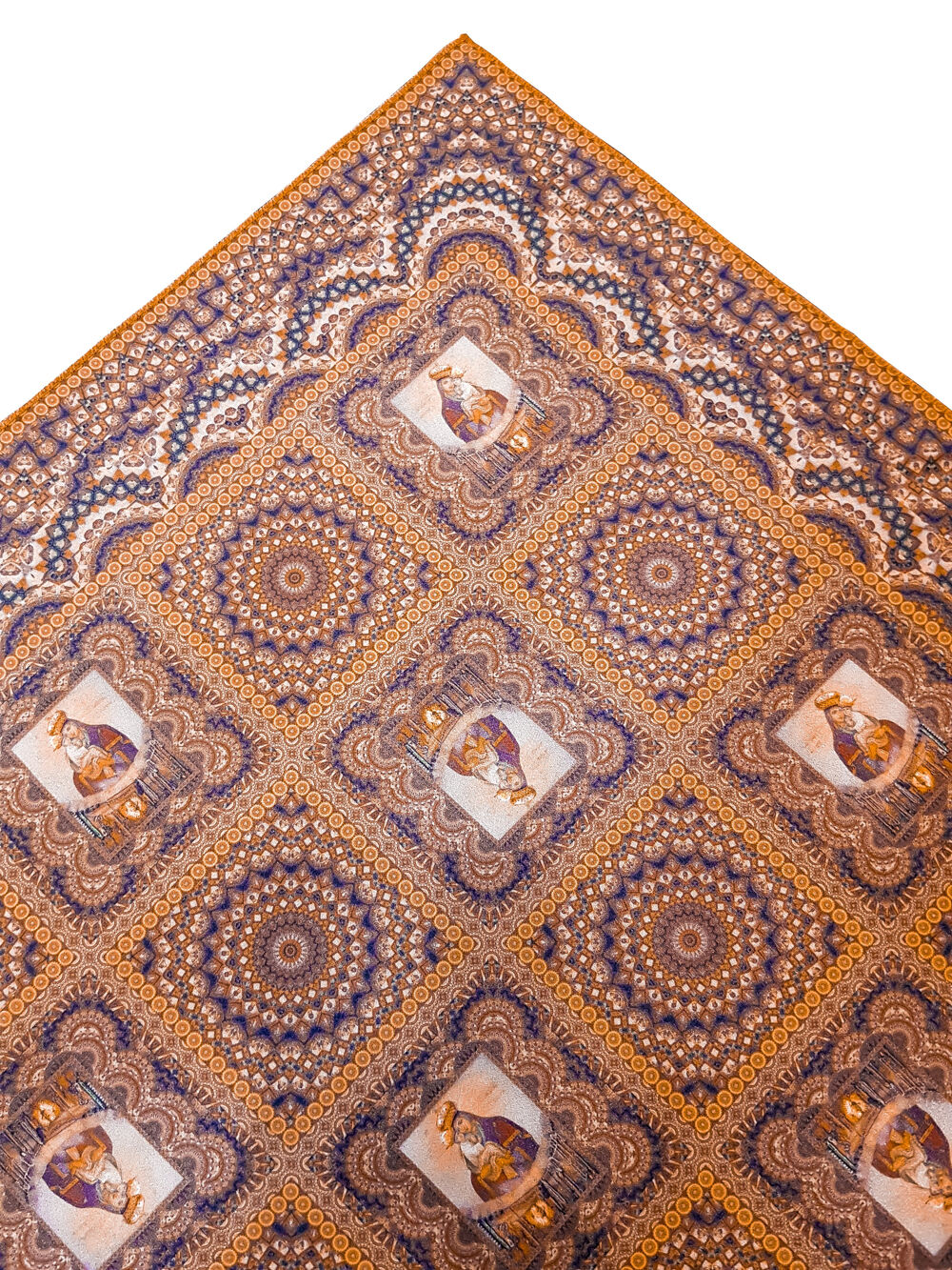 Silk Head Scarf (St. Elijah's Church icon) Greek fabric