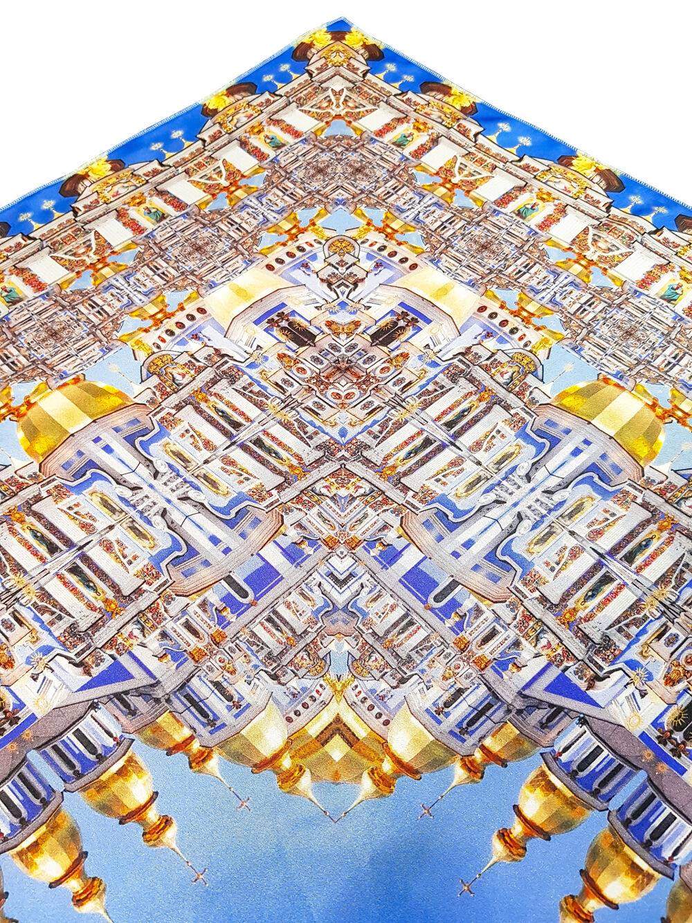 Silk Headscarf (St. Michael's Cathedral circle) Greek fabric