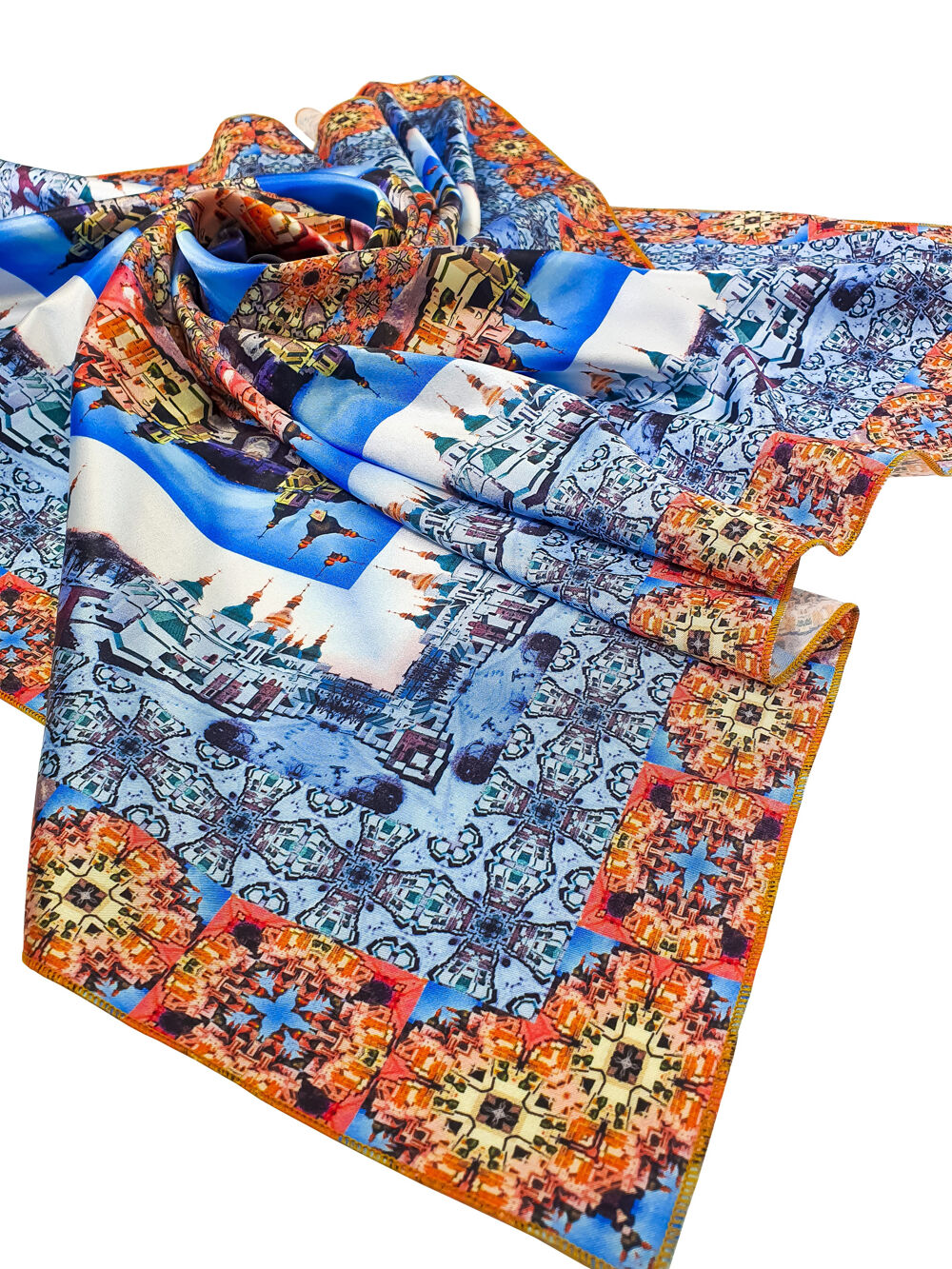Head Scarf (Saint Sophia Cathedral winter) Greek fabric