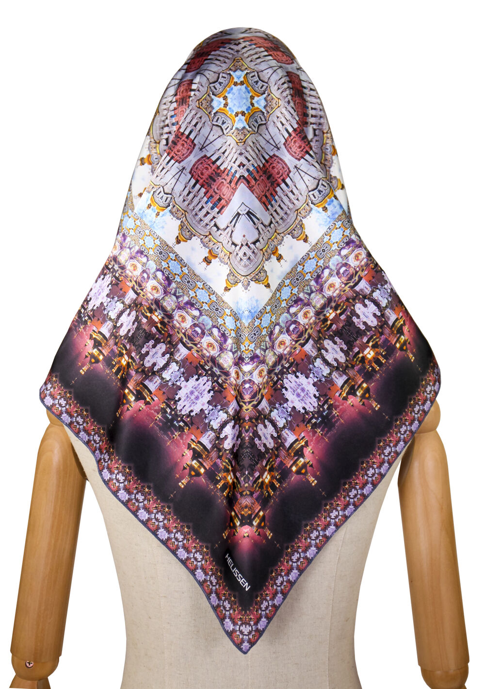Silk Head Scarf (Kyiv Pechersk Lavra day and night)